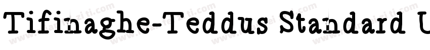 Tifinaghe-Teddus Standard UNICODE R字体转换